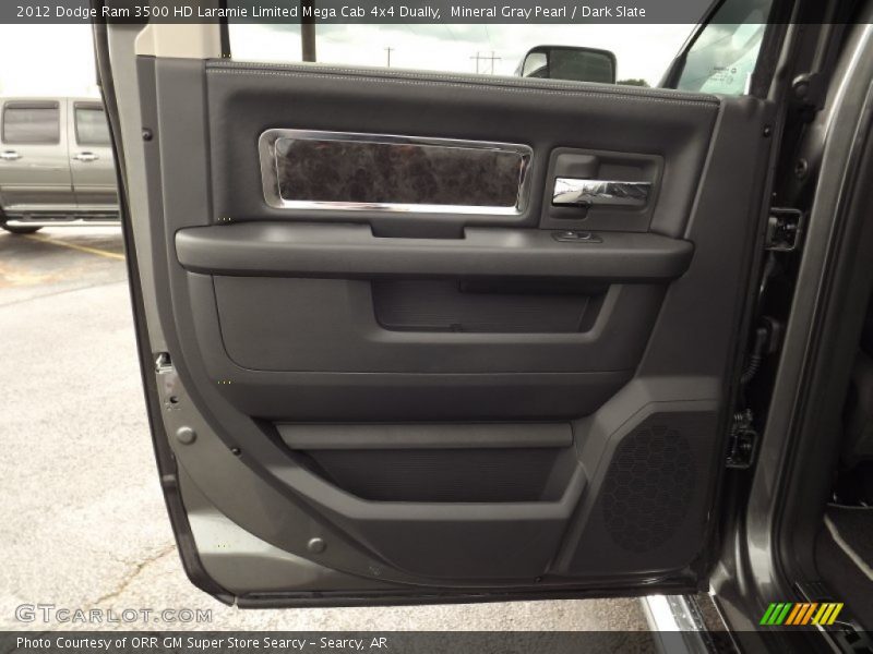 Mineral Gray Pearl / Dark Slate 2012 Dodge Ram 3500 HD Laramie Limited Mega Cab 4x4 Dually