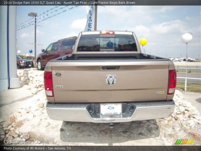 Austin Tan Pearl / Light Pebble Beige/Bark Brown 2010 Dodge Ram 1500 SLT Quad Cab