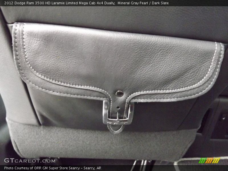 Mineral Gray Pearl / Dark Slate 2012 Dodge Ram 3500 HD Laramie Limited Mega Cab 4x4 Dually