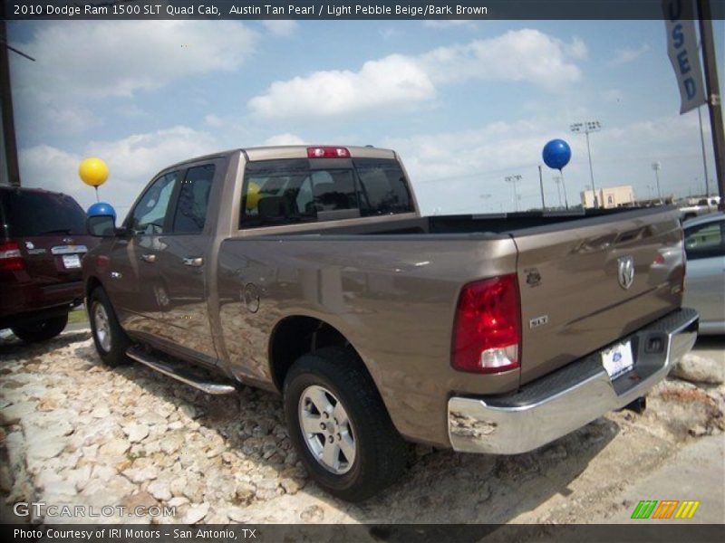 Austin Tan Pearl / Light Pebble Beige/Bark Brown 2010 Dodge Ram 1500 SLT Quad Cab