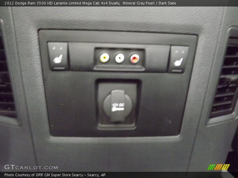 Mineral Gray Pearl / Dark Slate 2012 Dodge Ram 3500 HD Laramie Limited Mega Cab 4x4 Dually