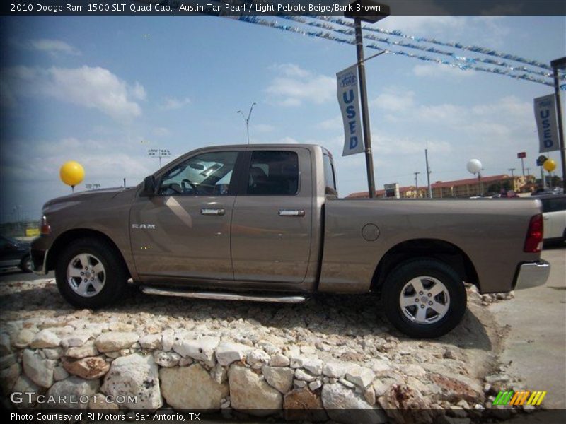 Austin Tan Pearl / Light Pebble Beige/Bark Brown 2010 Dodge Ram 1500 SLT Quad Cab