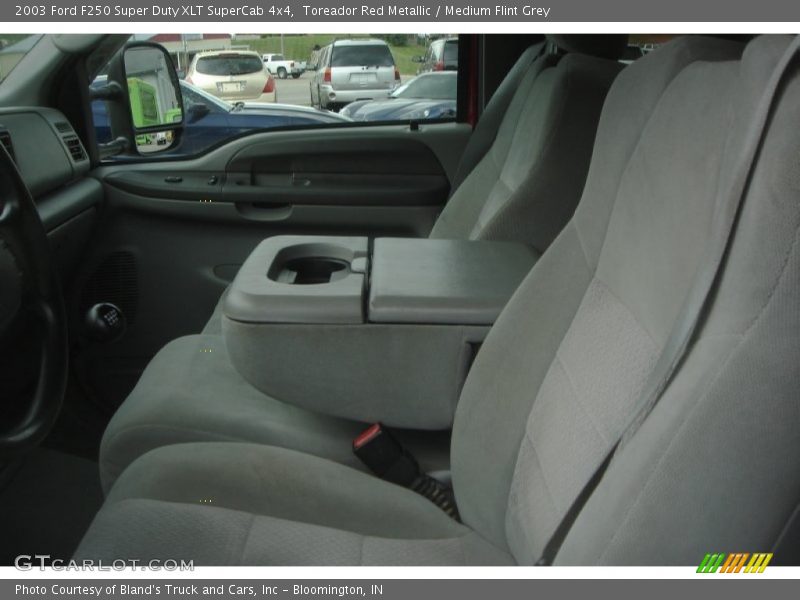 Toreador Red Metallic / Medium Flint Grey 2003 Ford F250 Super Duty XLT SuperCab 4x4