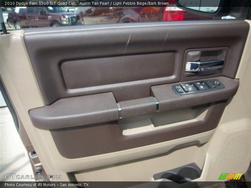 Austin Tan Pearl / Light Pebble Beige/Bark Brown 2010 Dodge Ram 1500 SLT Quad Cab