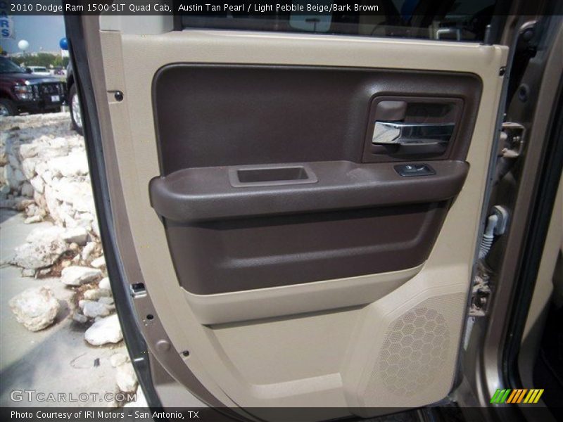 Austin Tan Pearl / Light Pebble Beige/Bark Brown 2010 Dodge Ram 1500 SLT Quad Cab