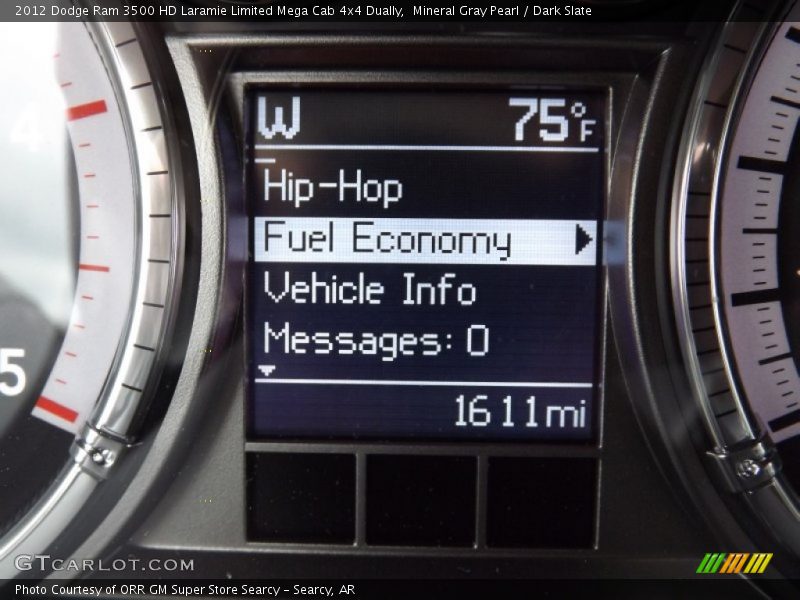 Mineral Gray Pearl / Dark Slate 2012 Dodge Ram 3500 HD Laramie Limited Mega Cab 4x4 Dually