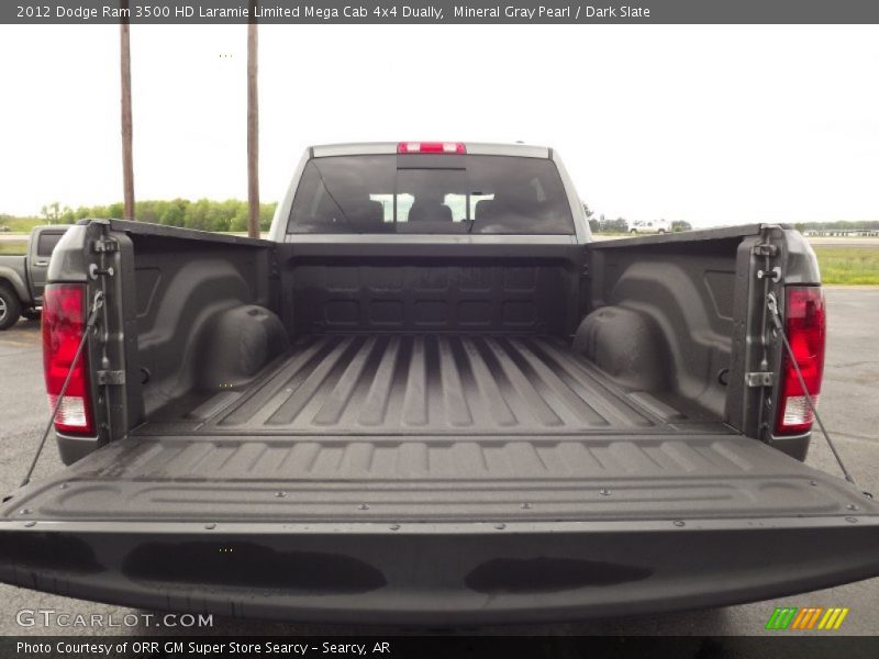 Mineral Gray Pearl / Dark Slate 2012 Dodge Ram 3500 HD Laramie Limited Mega Cab 4x4 Dually