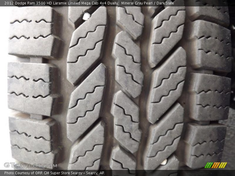 Mineral Gray Pearl / Dark Slate 2012 Dodge Ram 3500 HD Laramie Limited Mega Cab 4x4 Dually