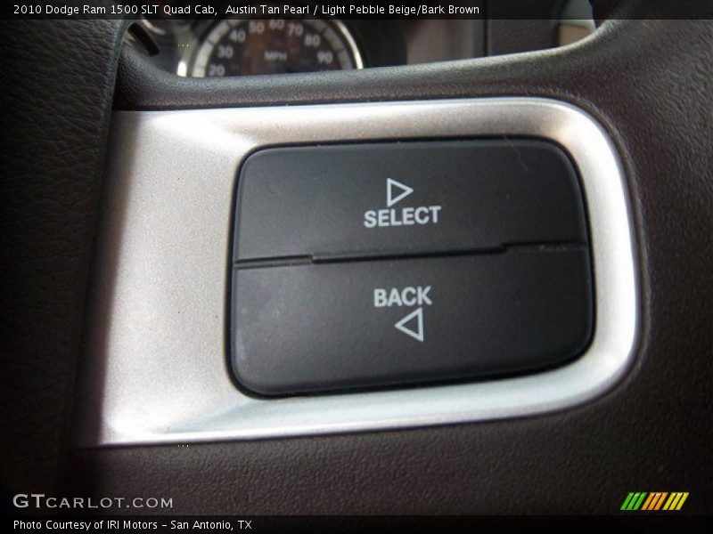 Austin Tan Pearl / Light Pebble Beige/Bark Brown 2010 Dodge Ram 1500 SLT Quad Cab