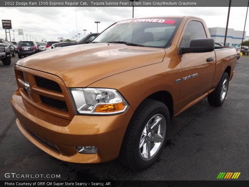 Tequila Sunrise Pearl / Dark Slate Gray/Medium Graystone 2012 Dodge Ram 1500 Express Regular Cab