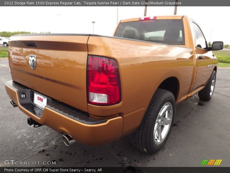 Tequila Sunrise Pearl / Dark Slate Gray/Medium Graystone 2012 Dodge Ram 1500 Express Regular Cab