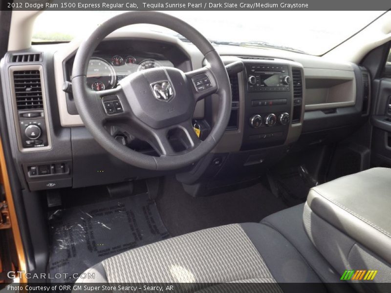 Tequila Sunrise Pearl / Dark Slate Gray/Medium Graystone 2012 Dodge Ram 1500 Express Regular Cab