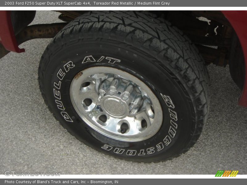 Toreador Red Metallic / Medium Flint Grey 2003 Ford F250 Super Duty XLT SuperCab 4x4