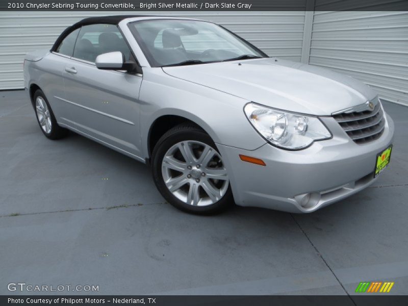 Bright Silver Metallic / Dark Slate Gray 2010 Chrysler Sebring Touring Convertible