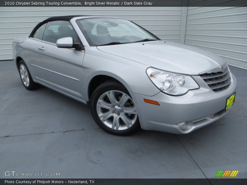 Bright Silver Metallic / Dark Slate Gray 2010 Chrysler Sebring Touring Convertible