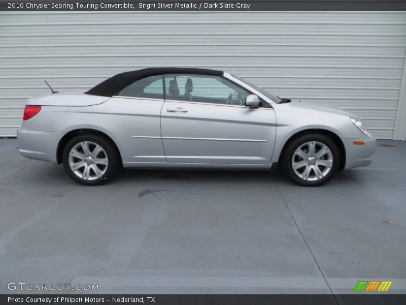 Bright Silver Metallic / Dark Slate Gray 2010 Chrysler Sebring Touring Convertible