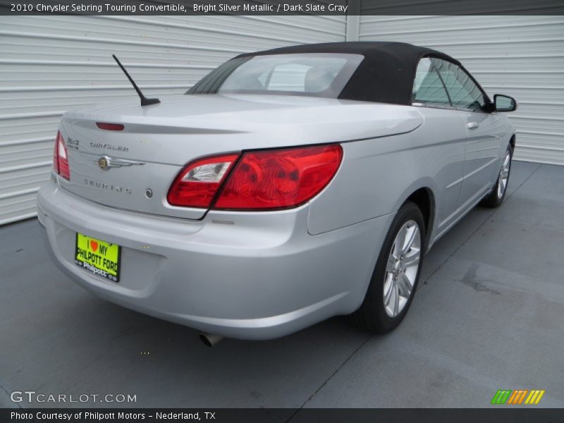 Bright Silver Metallic / Dark Slate Gray 2010 Chrysler Sebring Touring Convertible