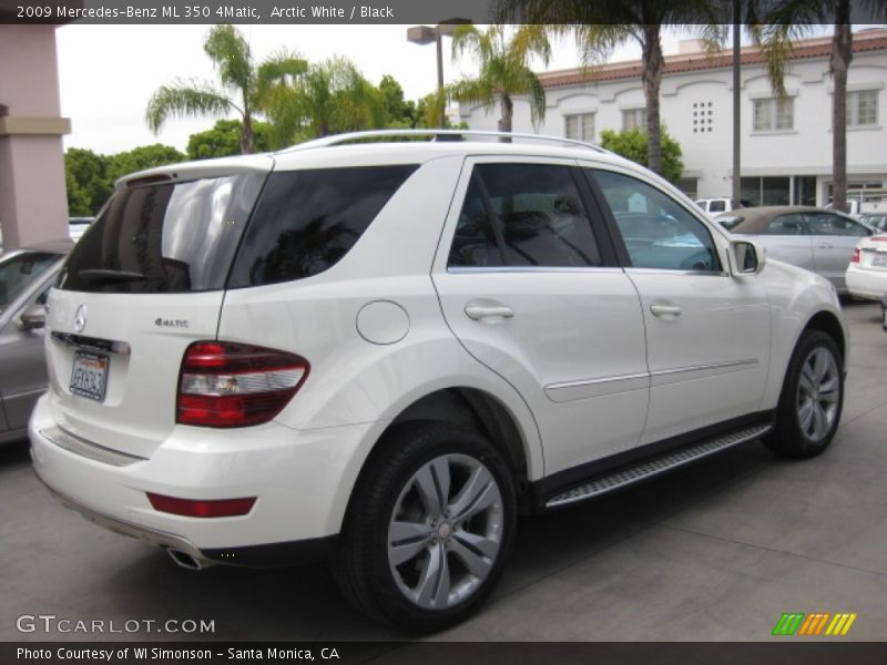 Arctic White / Black 2009 Mercedes-Benz ML 350 4Matic