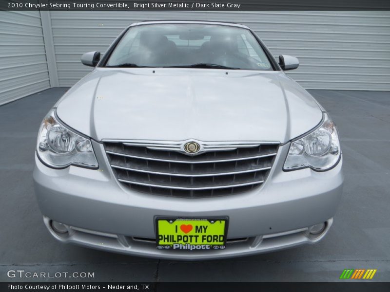 Bright Silver Metallic / Dark Slate Gray 2010 Chrysler Sebring Touring Convertible