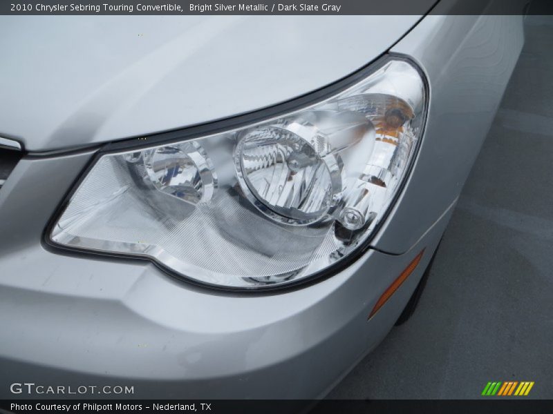 Bright Silver Metallic / Dark Slate Gray 2010 Chrysler Sebring Touring Convertible