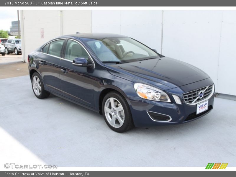 Caspian Blue Metallic / Soft Beige 2013 Volvo S60 T5