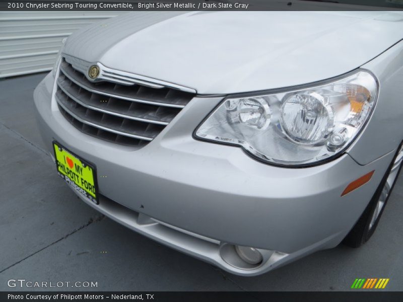 Bright Silver Metallic / Dark Slate Gray 2010 Chrysler Sebring Touring Convertible