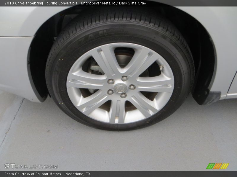 Bright Silver Metallic / Dark Slate Gray 2010 Chrysler Sebring Touring Convertible