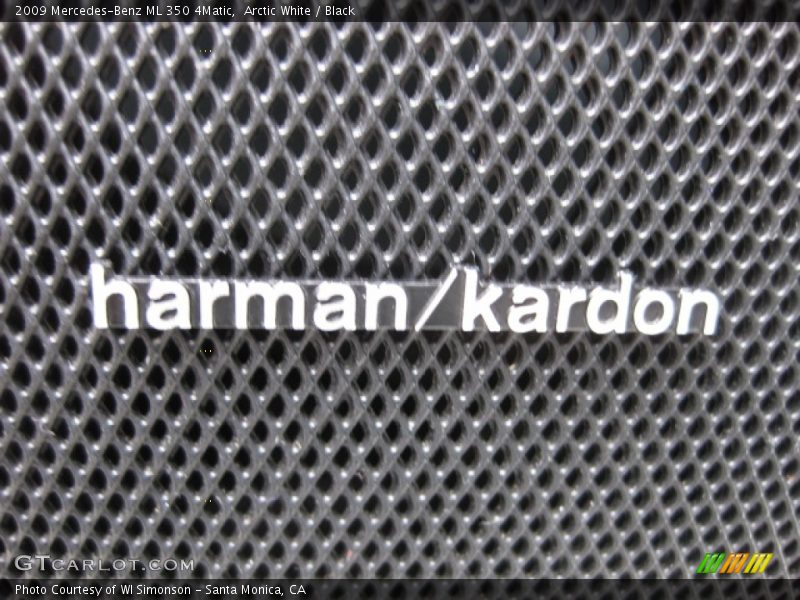 Arctic White / Black 2009 Mercedes-Benz ML 350 4Matic