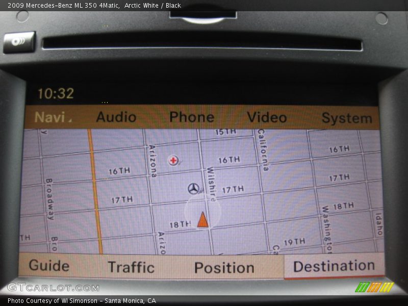 Arctic White / Black 2009 Mercedes-Benz ML 350 4Matic