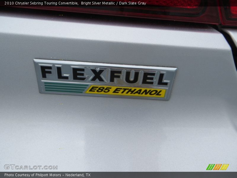 Bright Silver Metallic / Dark Slate Gray 2010 Chrysler Sebring Touring Convertible