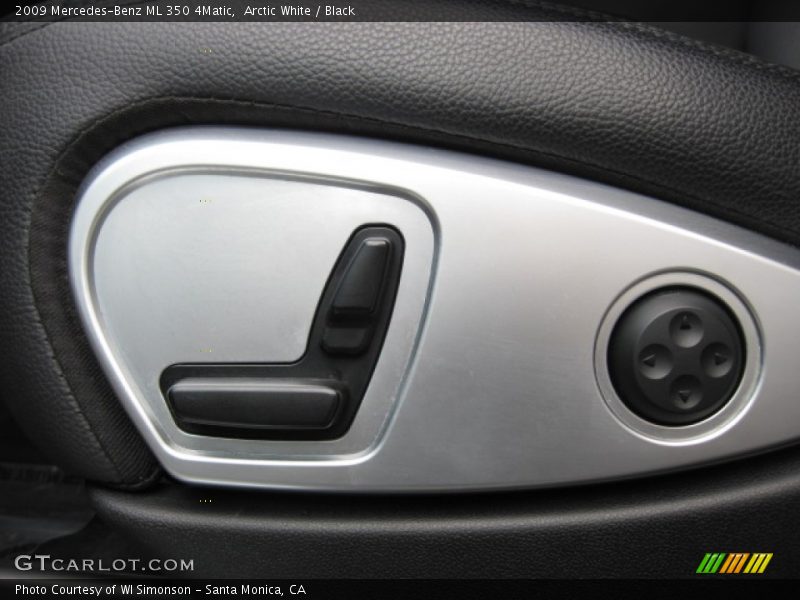 Arctic White / Black 2009 Mercedes-Benz ML 350 4Matic