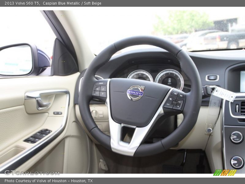 Caspian Blue Metallic / Soft Beige 2013 Volvo S60 T5