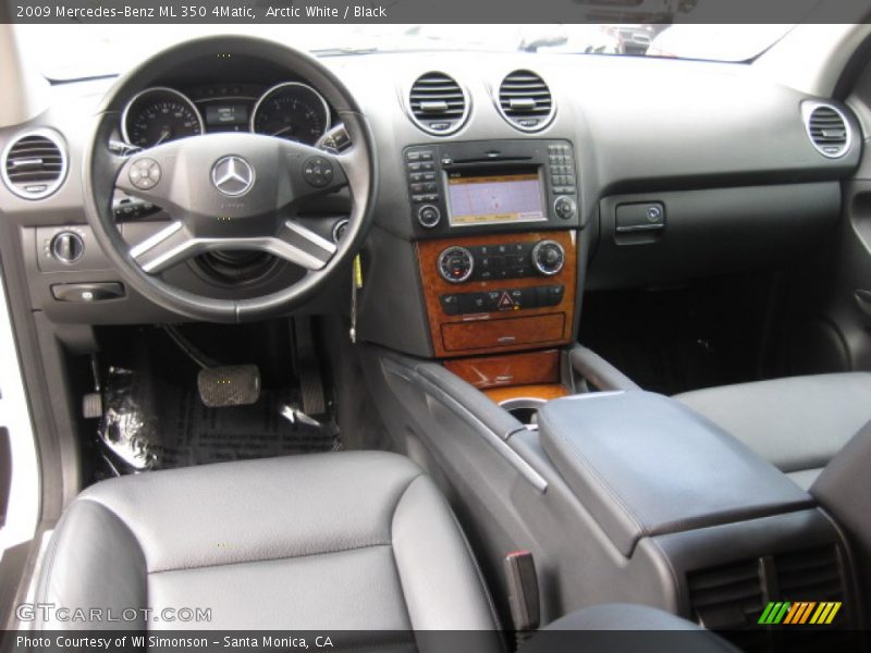 Arctic White / Black 2009 Mercedes-Benz ML 350 4Matic