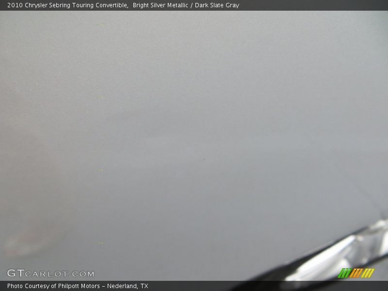 Bright Silver Metallic / Dark Slate Gray 2010 Chrysler Sebring Touring Convertible