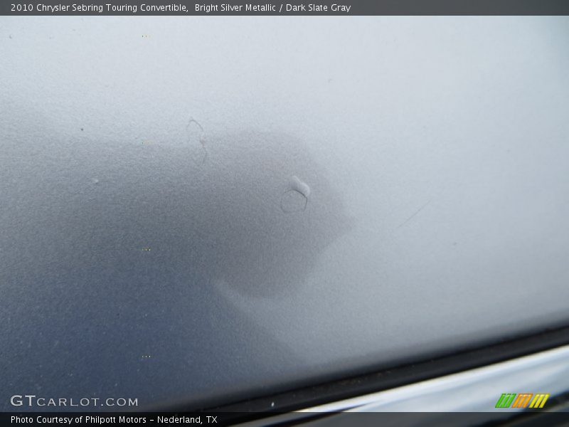 Bright Silver Metallic / Dark Slate Gray 2010 Chrysler Sebring Touring Convertible