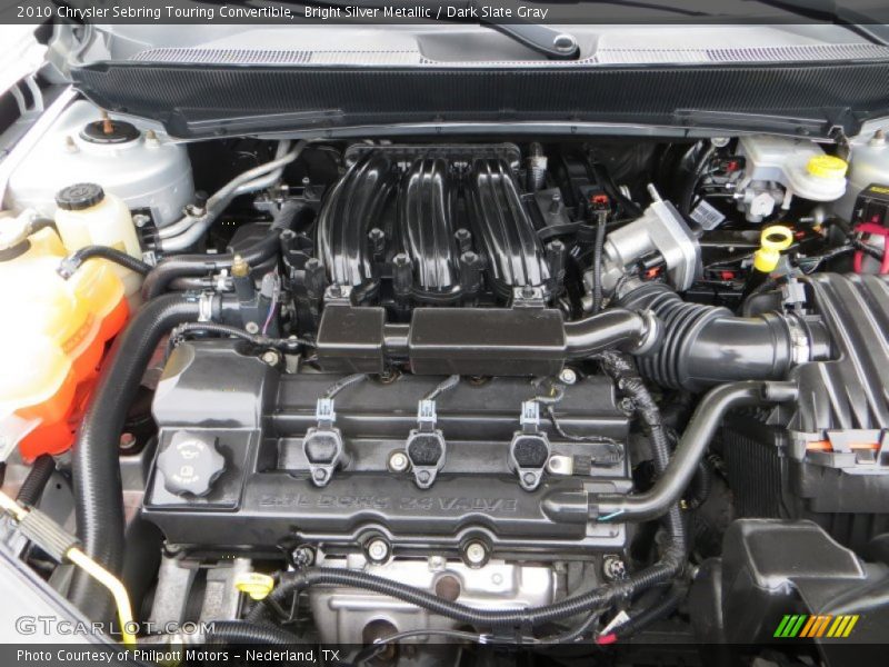 Bright Silver Metallic / Dark Slate Gray 2010 Chrysler Sebring Touring Convertible