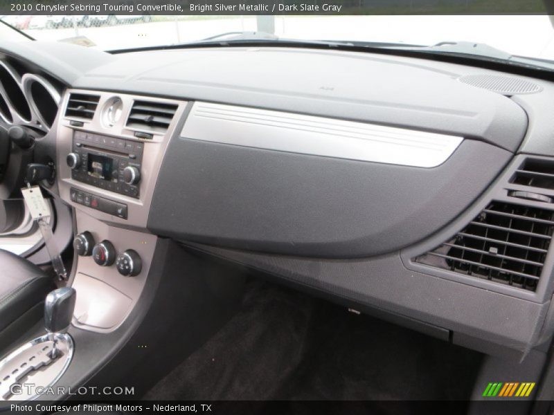 Bright Silver Metallic / Dark Slate Gray 2010 Chrysler Sebring Touring Convertible