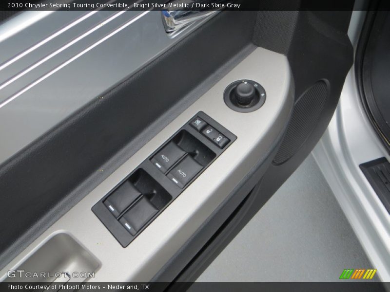 Bright Silver Metallic / Dark Slate Gray 2010 Chrysler Sebring Touring Convertible