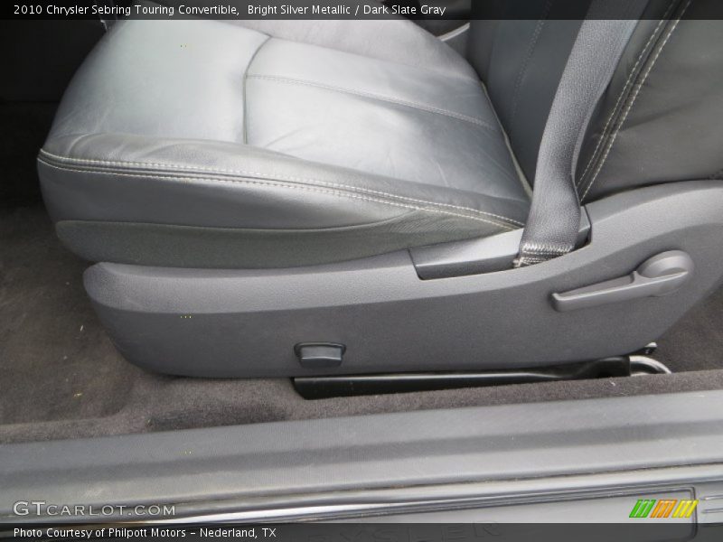 Bright Silver Metallic / Dark Slate Gray 2010 Chrysler Sebring Touring Convertible