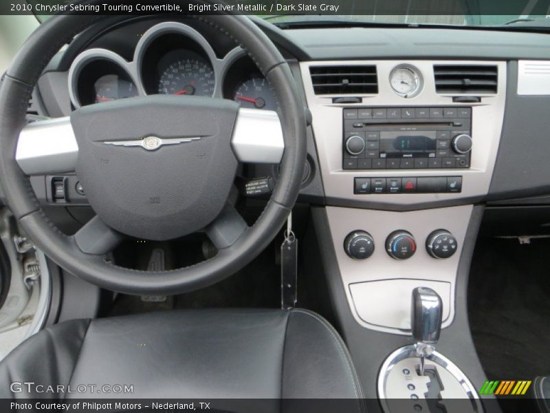 Bright Silver Metallic / Dark Slate Gray 2010 Chrysler Sebring Touring Convertible