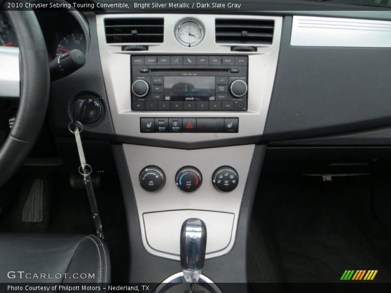 Bright Silver Metallic / Dark Slate Gray 2010 Chrysler Sebring Touring Convertible