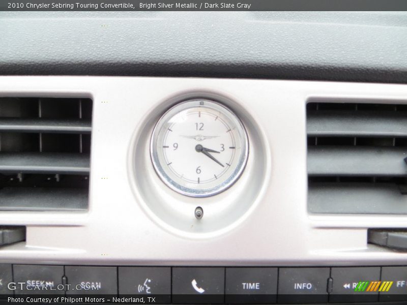 Bright Silver Metallic / Dark Slate Gray 2010 Chrysler Sebring Touring Convertible