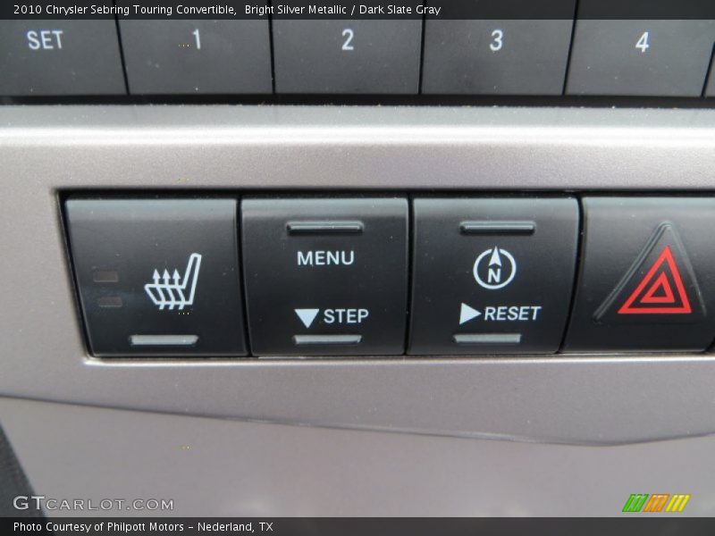 Bright Silver Metallic / Dark Slate Gray 2010 Chrysler Sebring Touring Convertible