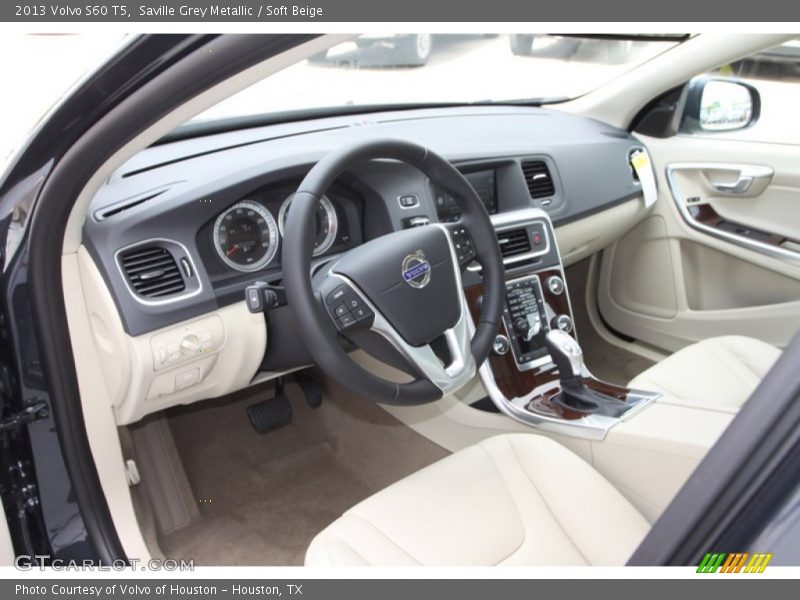 Saville Grey Metallic / Soft Beige 2013 Volvo S60 T5