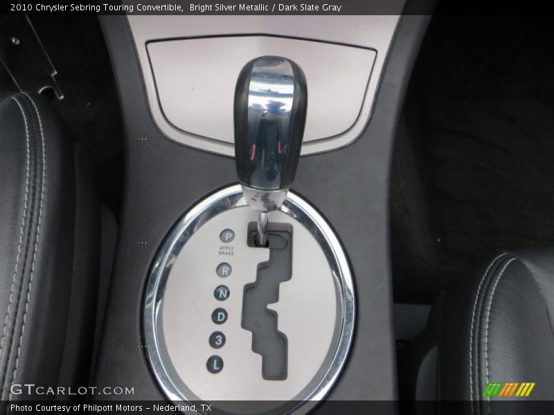 Bright Silver Metallic / Dark Slate Gray 2010 Chrysler Sebring Touring Convertible