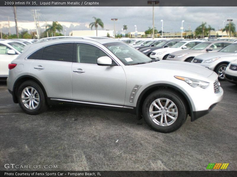 Liquid Platinum Metallic / Graphite 2009 Infiniti FX 35