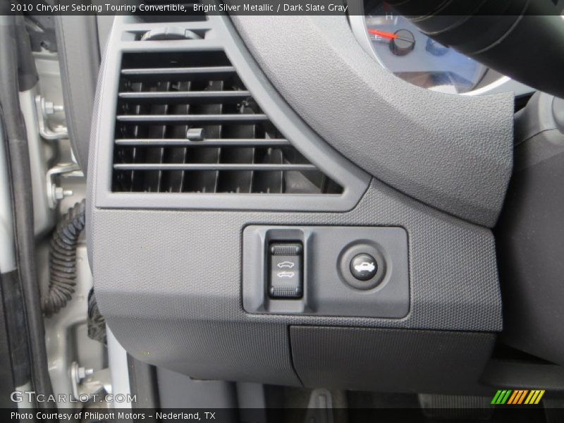 Bright Silver Metallic / Dark Slate Gray 2010 Chrysler Sebring Touring Convertible