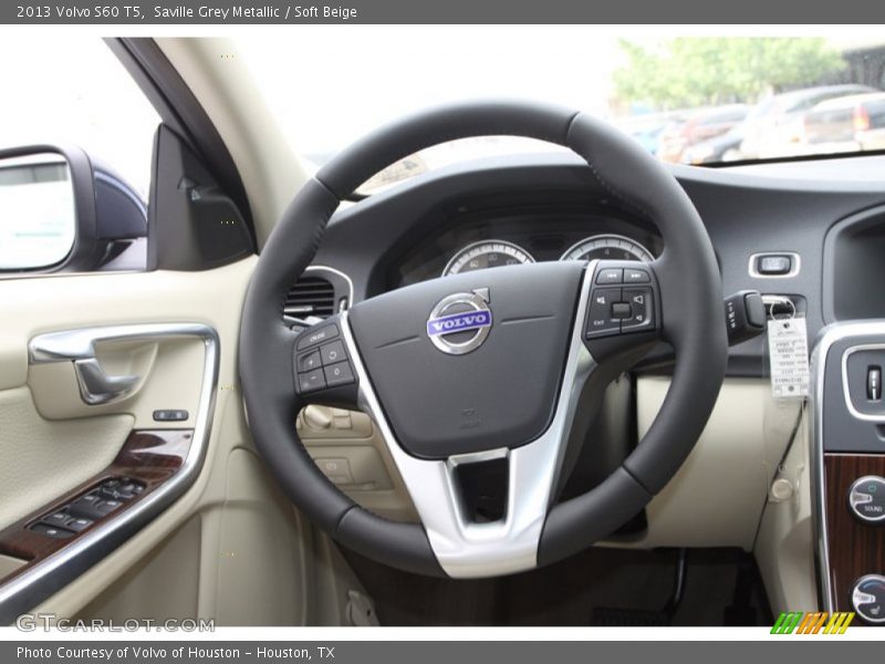 Saville Grey Metallic / Soft Beige 2013 Volvo S60 T5