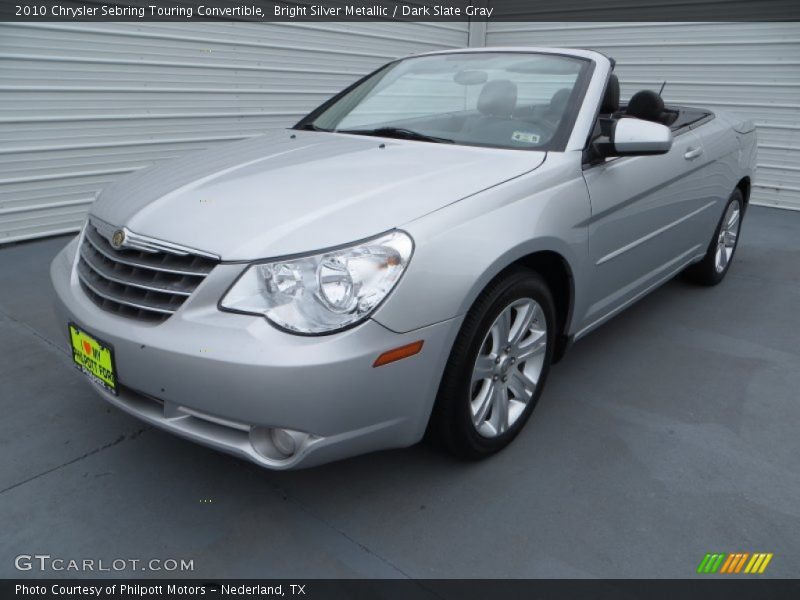 Bright Silver Metallic / Dark Slate Gray 2010 Chrysler Sebring Touring Convertible