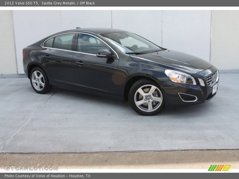 Saville Grey Metallic / Off Black 2013 Volvo S60 T5